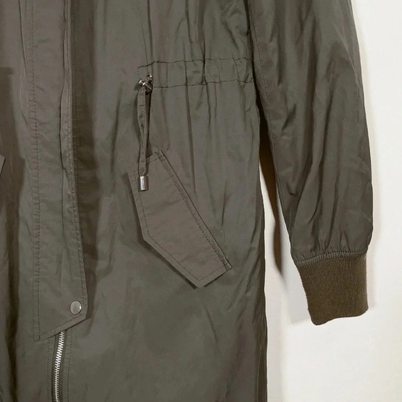 ELLABEE GREEN ARMY LONG JACKET - Picture 7 of 14